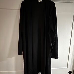 Maurices  Black Longline Open-Front Tunic